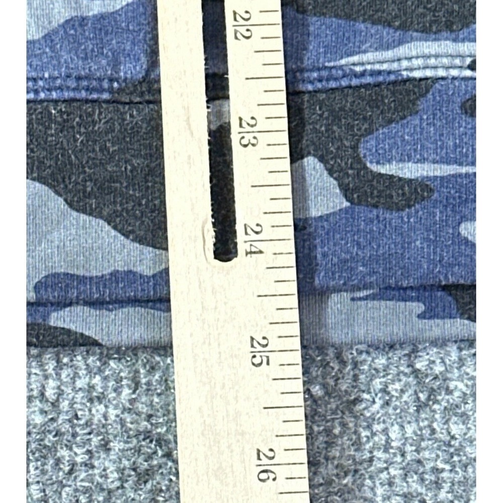 Athleta Coaster Luxe Sweatshirt Womens XS Blue Camo Pullover 632058-01 - Picture 10 of 11